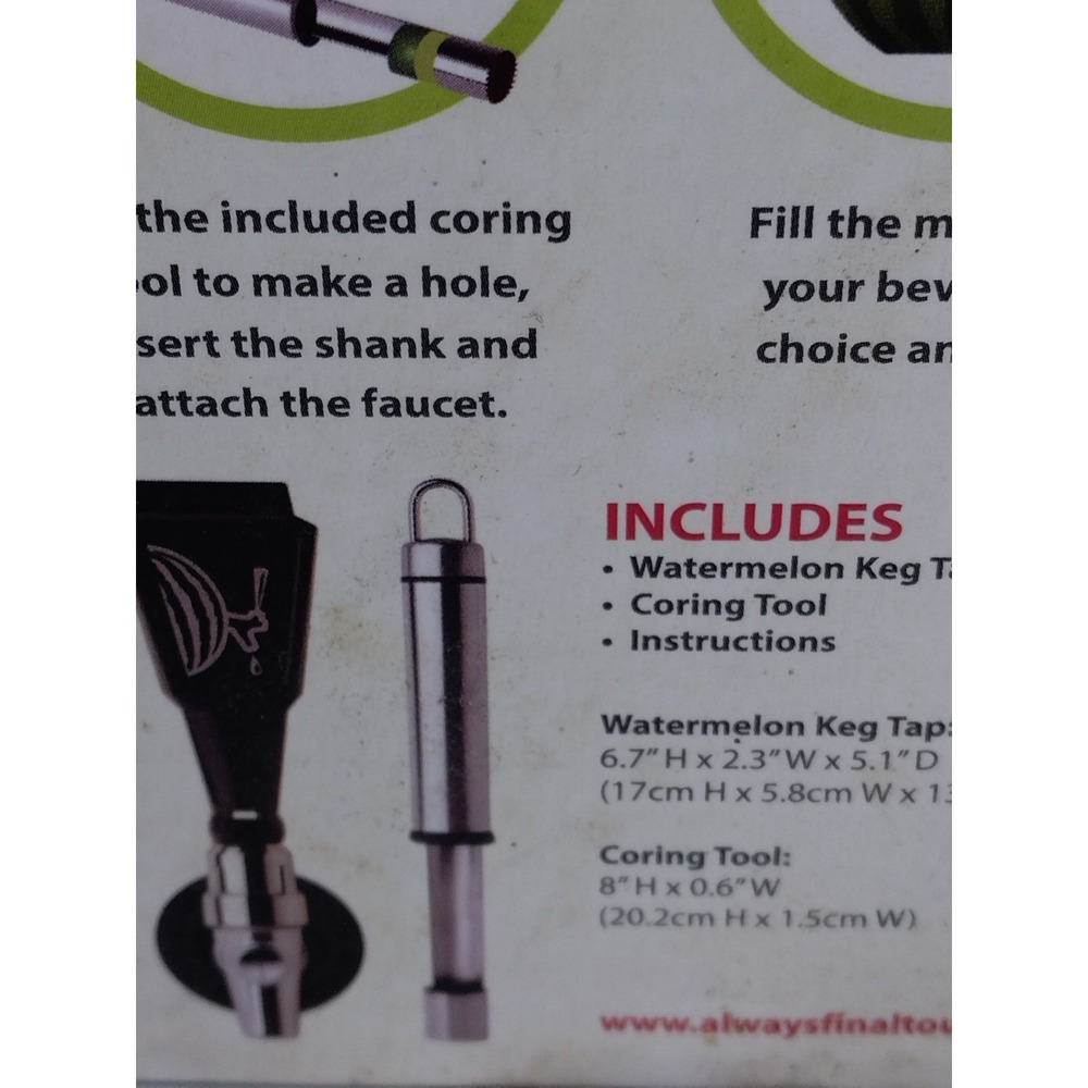 Final Touch Watermelon Keg Tapping Kit - Picture 4 of 5